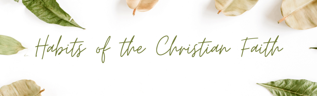 Habits of the Christian Faith Header image