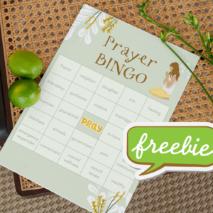 Prayer Bingo card image