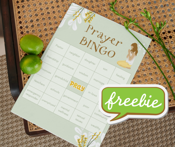 Prayer Bingo card image